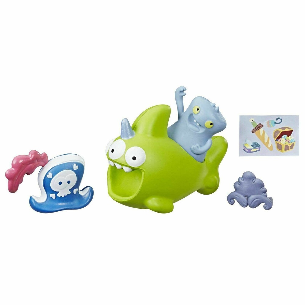 UGLYDOLLS BABO & Squish &-Go Sharwhal 2 Toy Figures with Accessories
